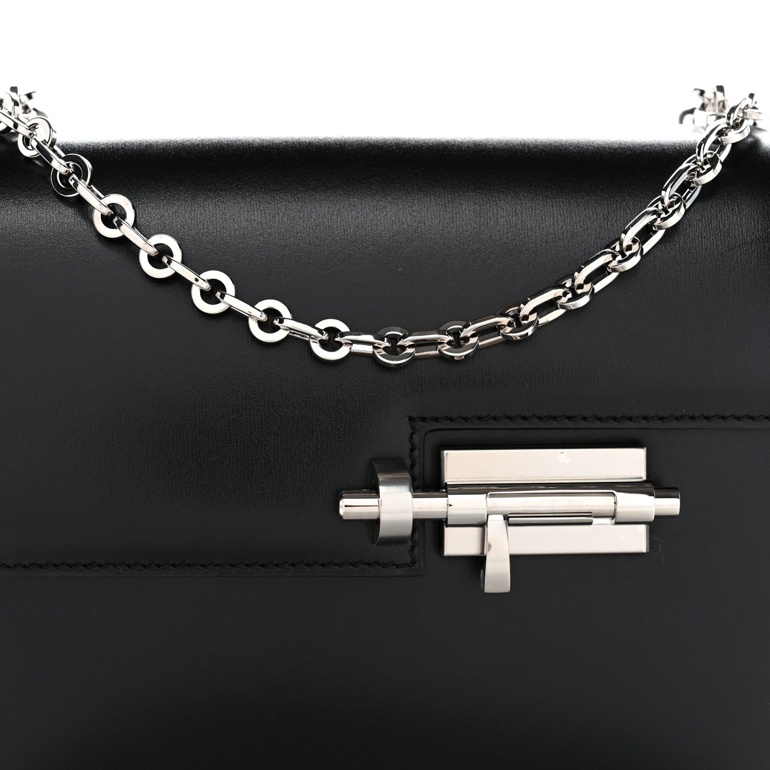 Hermes Box Mini Verrou Chaine Bag Black 9 of 12