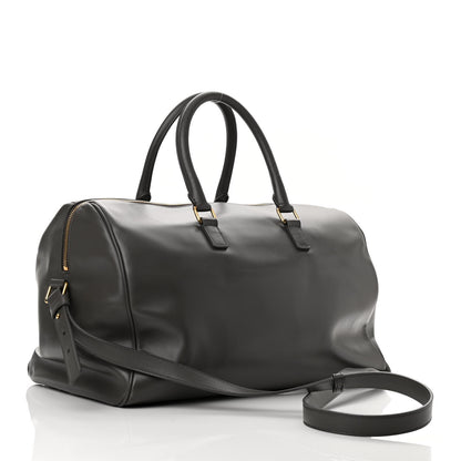 Saint Laurent Calfskin Classic Duffle 12 Earth 3 of 9