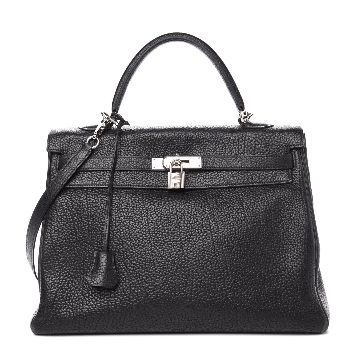 Hermes Fjord Kelly Retourne 35 Black 1 of 19