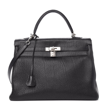 Hermes Fjord Kelly Retourne 35 Black 1 of 19
