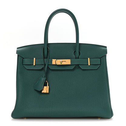 Hermes Togo Birkin 30 Malachite 1 of 11