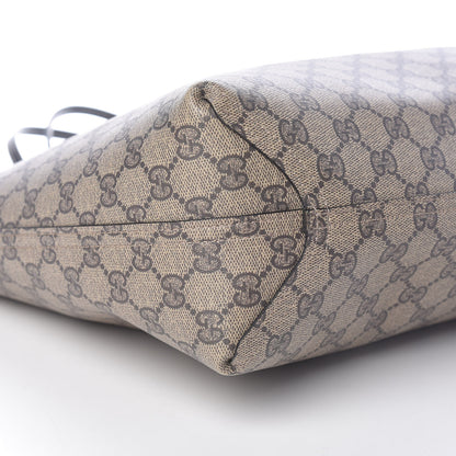 Gucci Calfskin GG Supreme Monogram Medium Reversible Tote Black 11 of 16