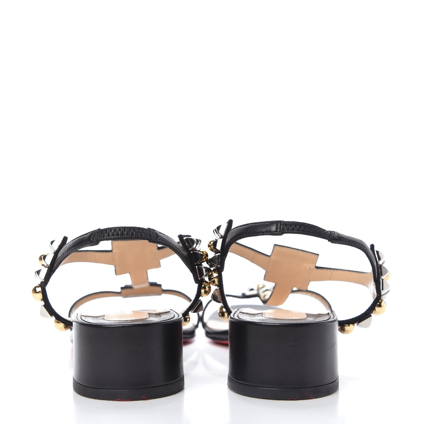 Nappa Kaleidra 25 T-Strap Sandals 38.5 Black