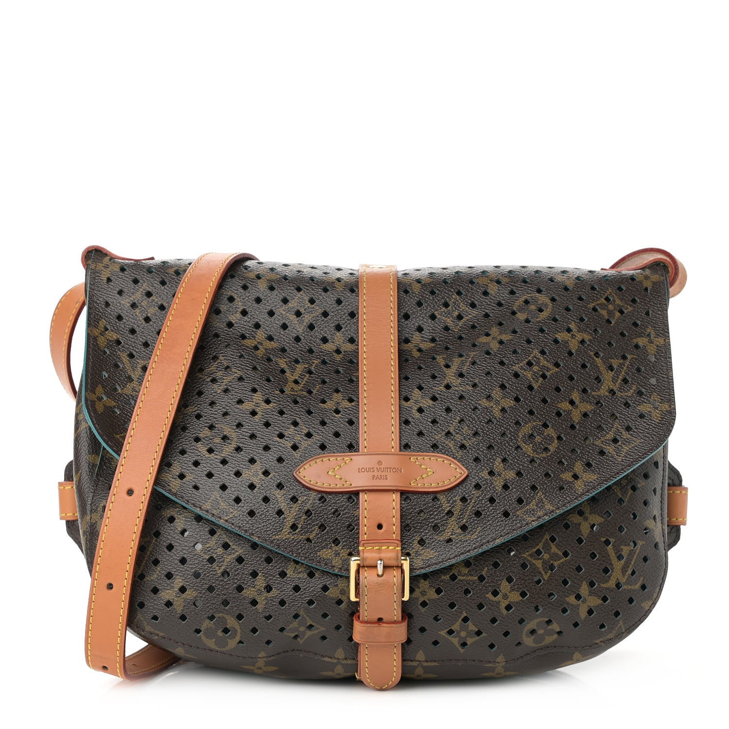 Louis Vuitton Monogram SC Flore Saumur Teal 1 of 11