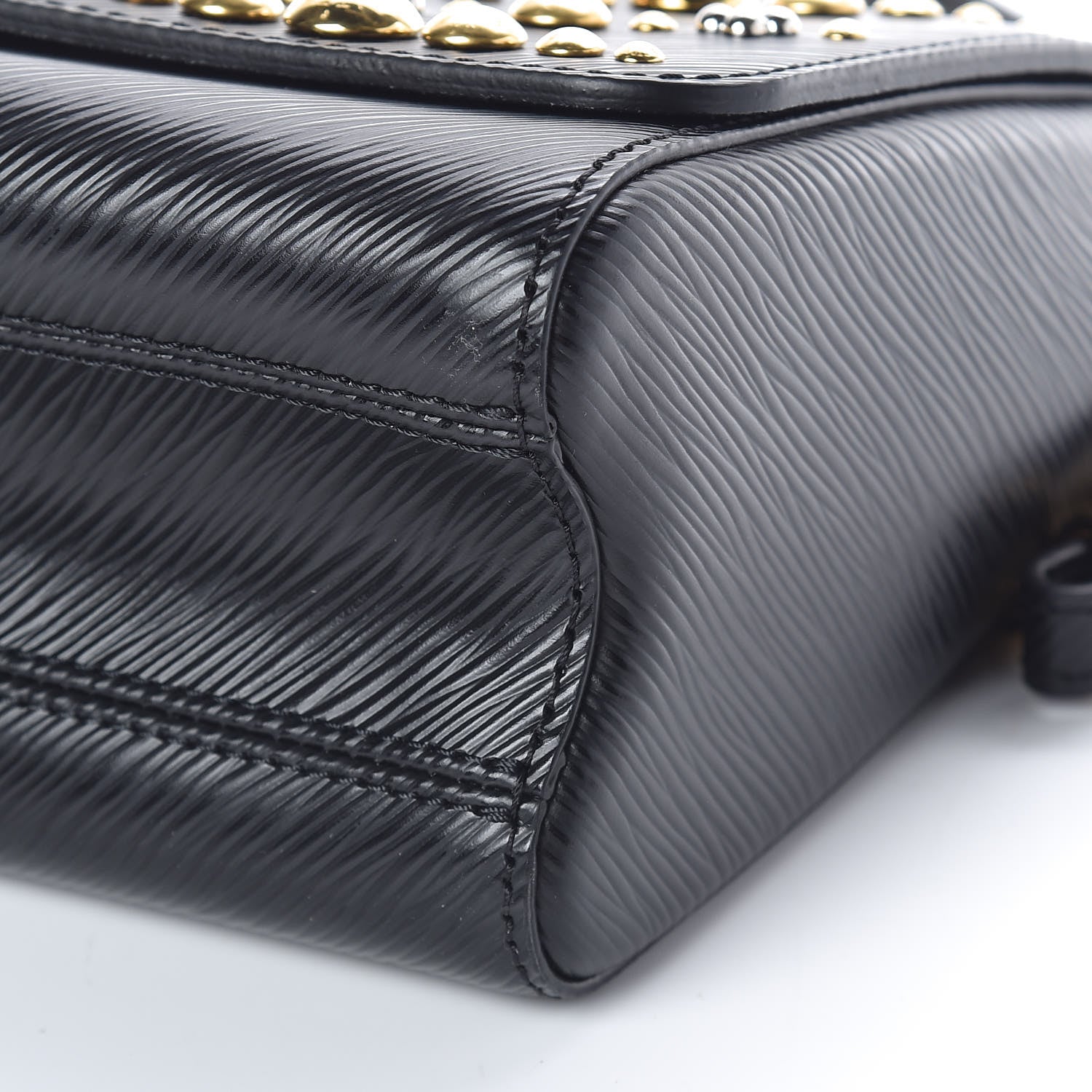 Louis Vuitton Epi Studded Sol Twist Shoulder Bag MM Black 9 of 9