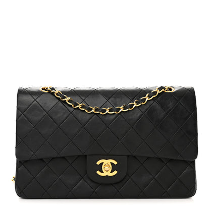 Chanel Lambskin Quilted Medium Double Flap Black 1 of 22