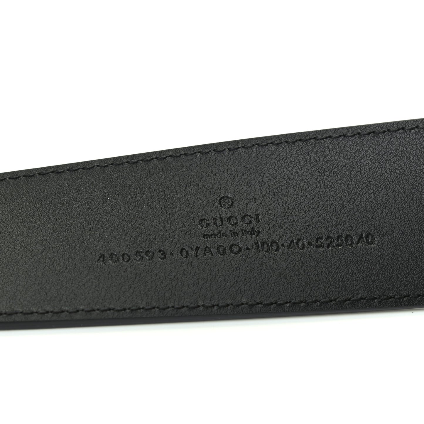 Plutone Calfskin Double G 40mm Belt 100 40 Black