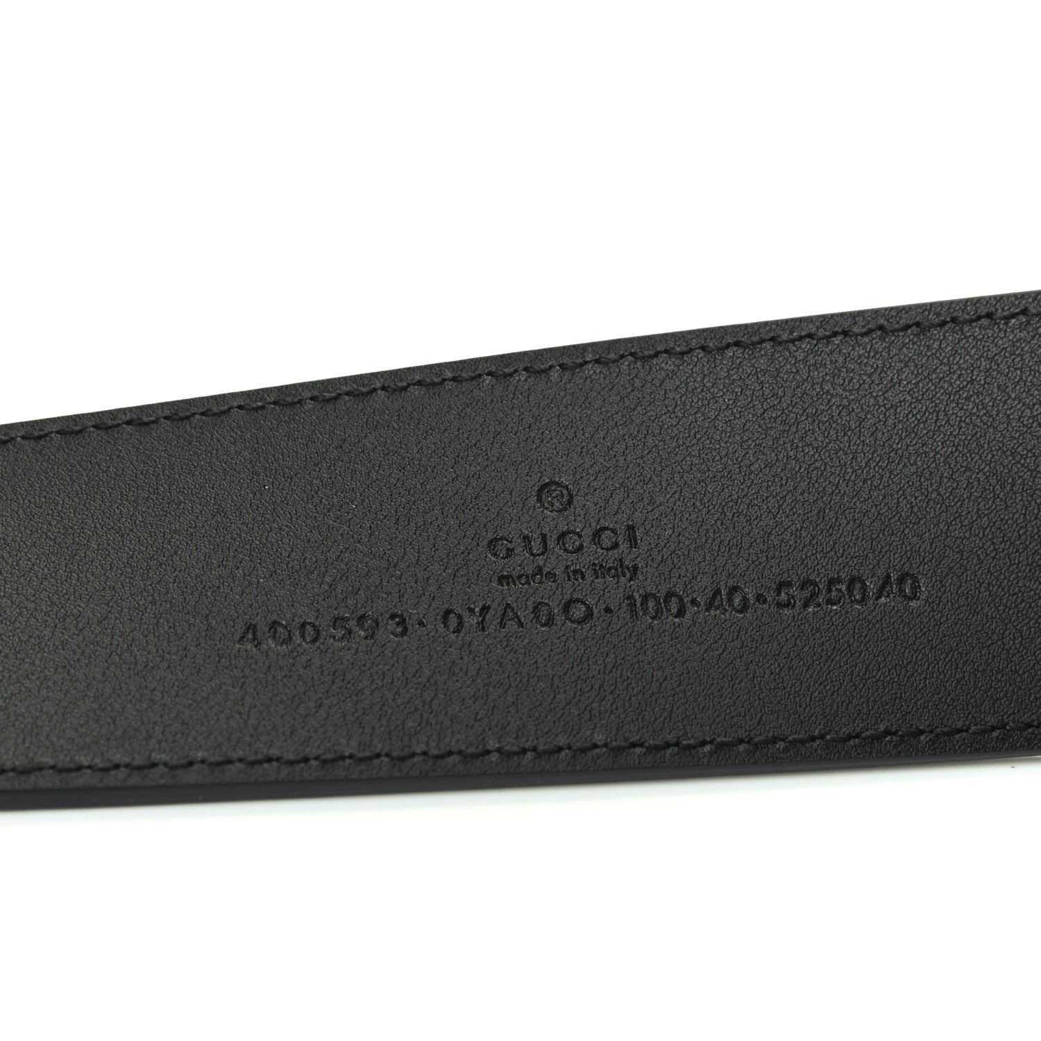 Gucci Plutone Calfskin Double G 40mm Belt 100 40 Black 3 of 4