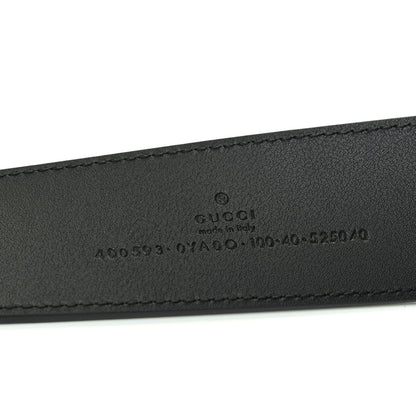 Gucci Plutone Calfskin Double G 40mm Belt 100 40 Black 3 of 4