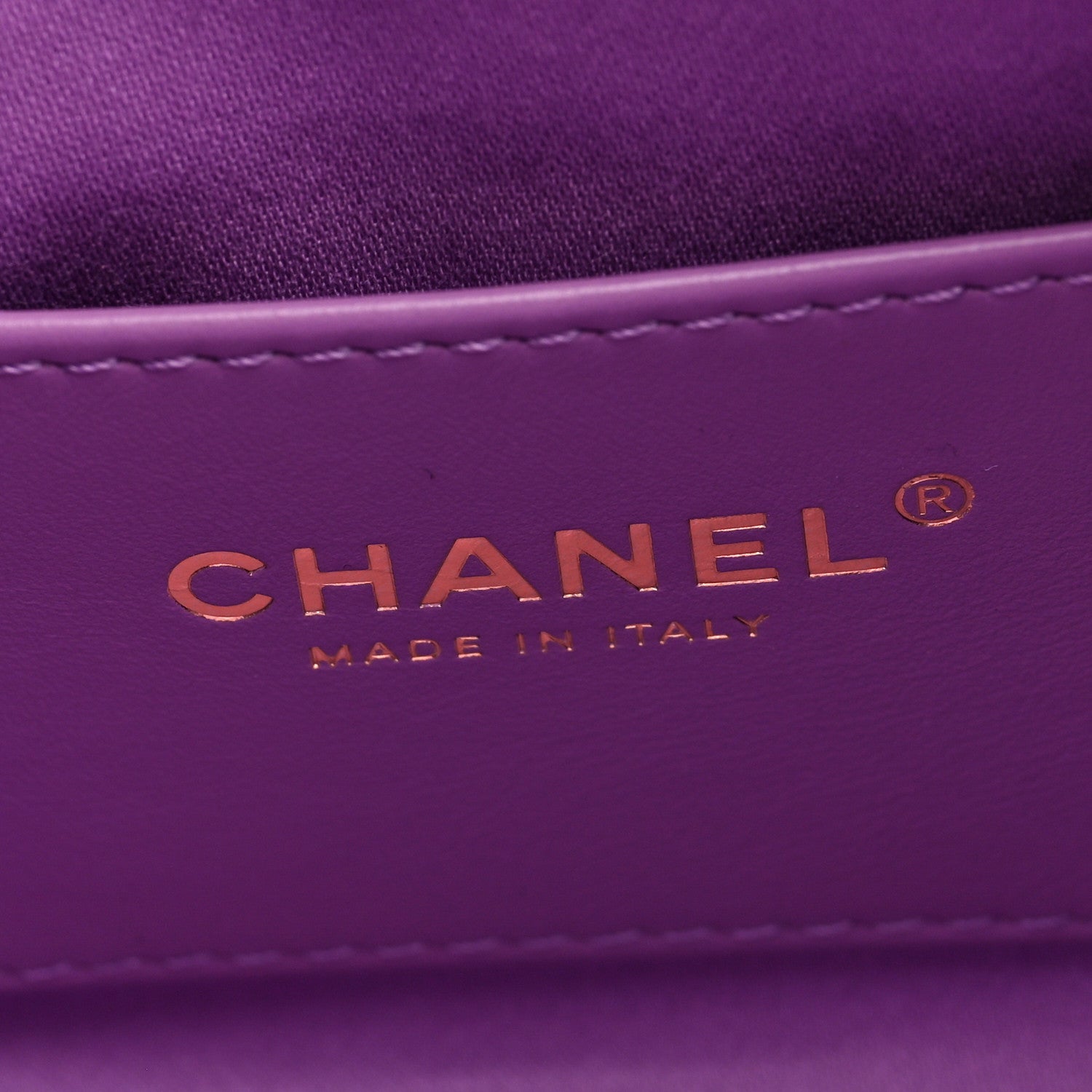 Chanel Suede Quilted Mini Chanel 25 Handbag Purple 6 of 10