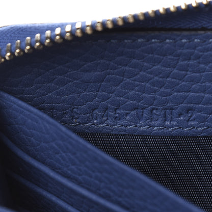 Valentino Garavani Pebbled Calfskin Rockstud Zip Around Wallet Baltique 8 of 9
