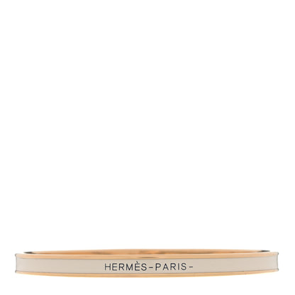 Hermes Enamel Uni Bangle White 1 of 3