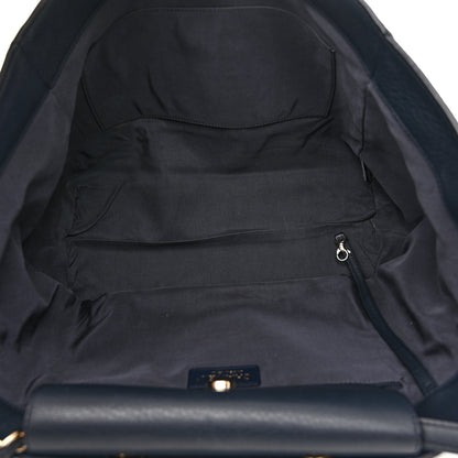 Chanel Bullskin Stitched Large Shopping Bag Black 5 of 11