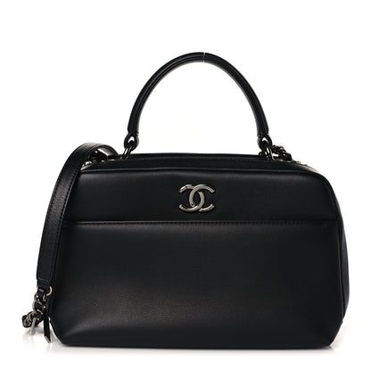 Chanel Calfskin Small Trendy CC Bowling Bag Black 1 of 9