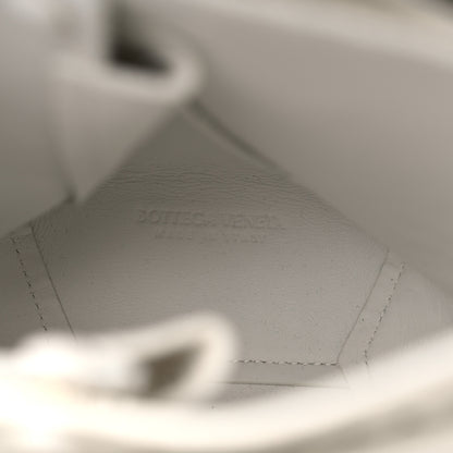 Bottega Veneta Calfskin Crocodile Embossed Doll Top Handle Bag White 7 of 10