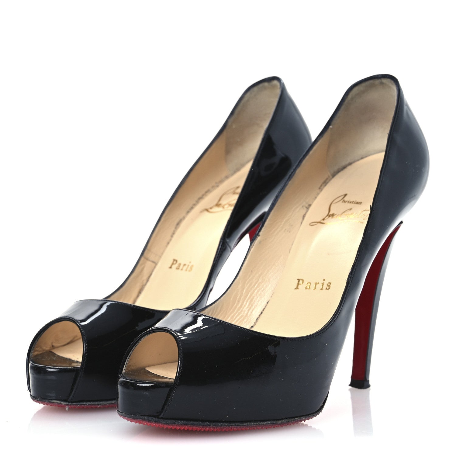 Christian Louboutin Patent New Very Prive 120 Pumps 36.5 Black 4 of 15