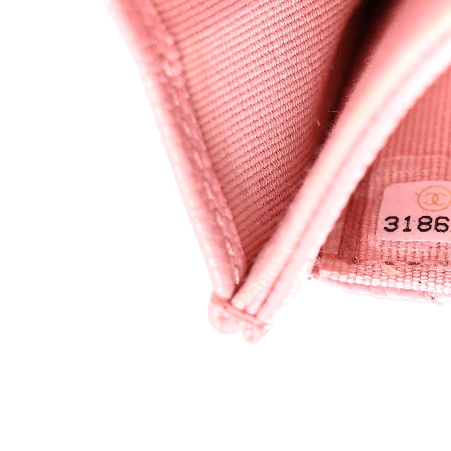 Chanel Caviar Quilted Flap Card Holder Wallet Light Pink 8 of 9