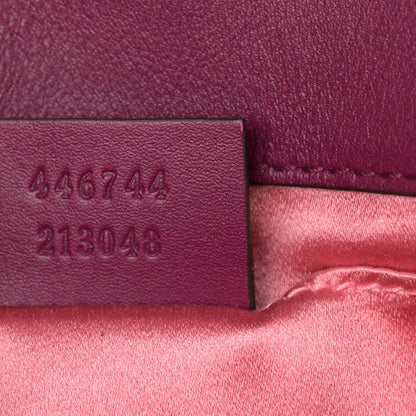Gucci Velvet Matelasse Mini GG Marmont Shoulder Bag Fuchsia Violet Cyclamen 7 of 14