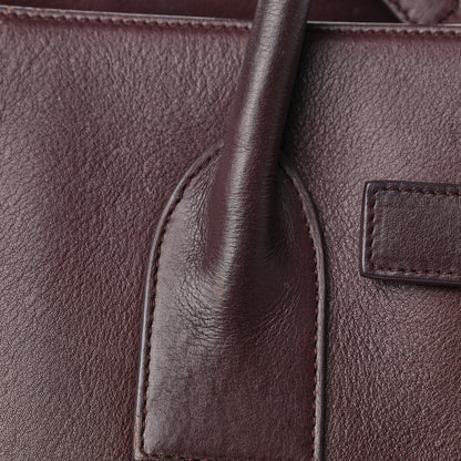 Saint Laurent Calfskin Small Sac De Jour Amarena 22 of 22
