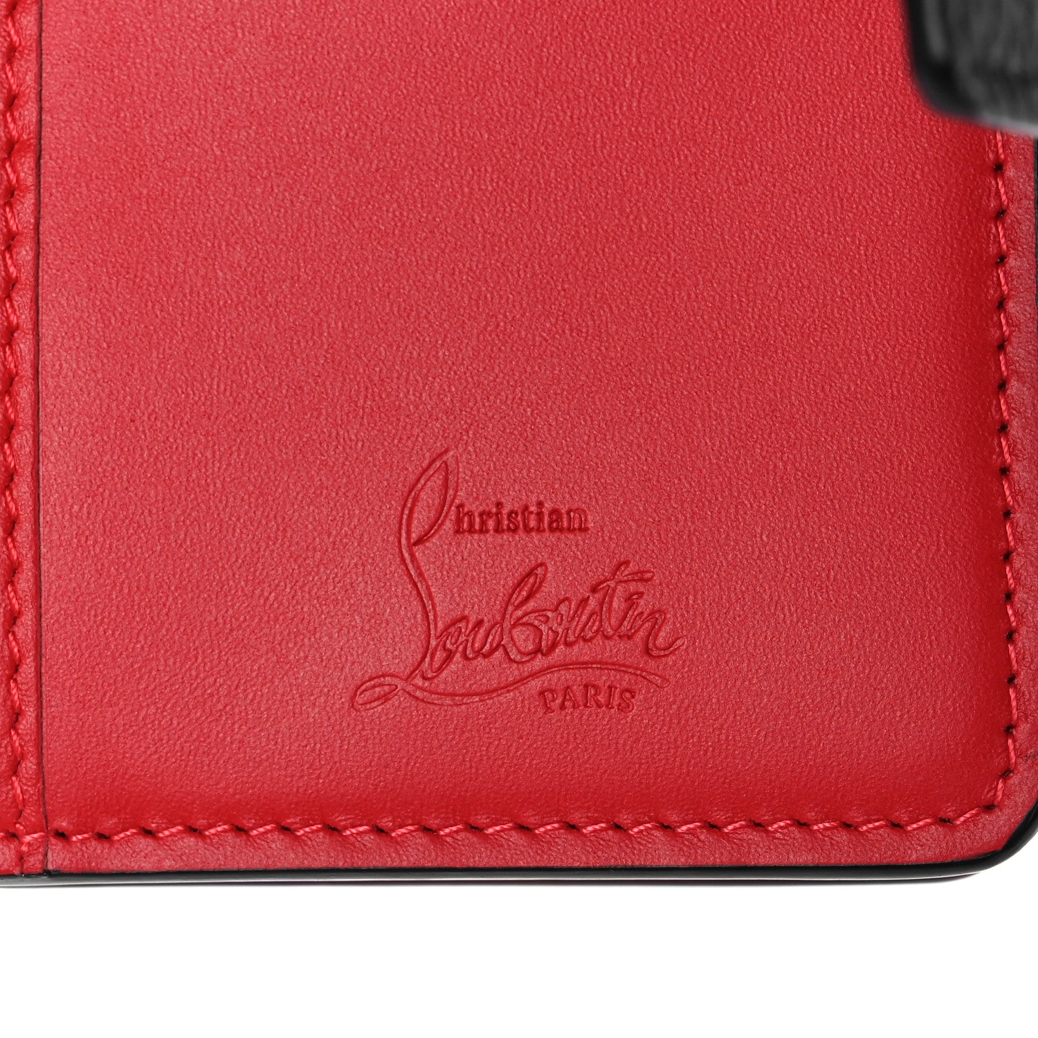 Christian Louboutin Calfskin Mini Paloma Wallet Black 7 of 9