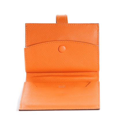Hermes Epsom Mini Bearn Wallet Orange 5 of 6