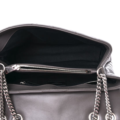 Saint Laurent Calfskin Y Quilted Monogram Medium Loulou Chain Satchel Earth 5 of 11