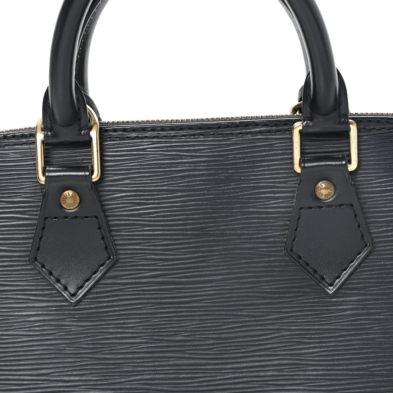 Louis Vuitton Epi Alma PM Black 7 of 10