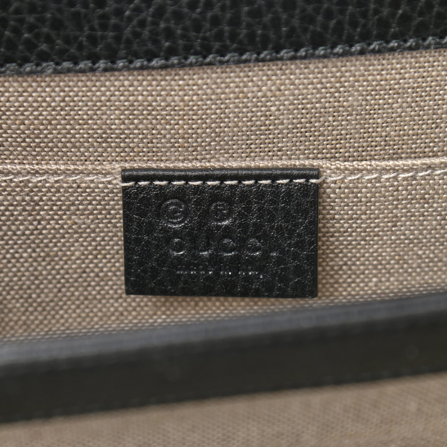 Gucci Dollar Calfskin Small Interlocking G Shoulder Bag Black 6 of 10