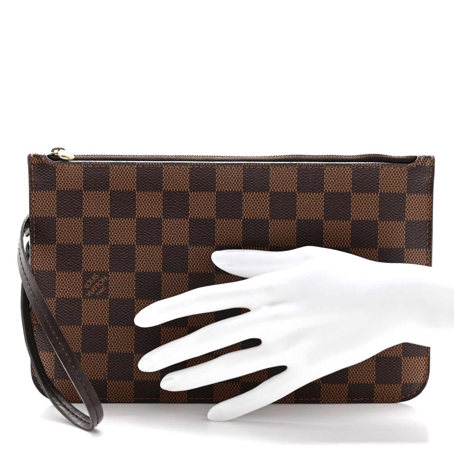 Louis Vuitton Damier Ebene Neverfull MM GM Pochette 2 of 12