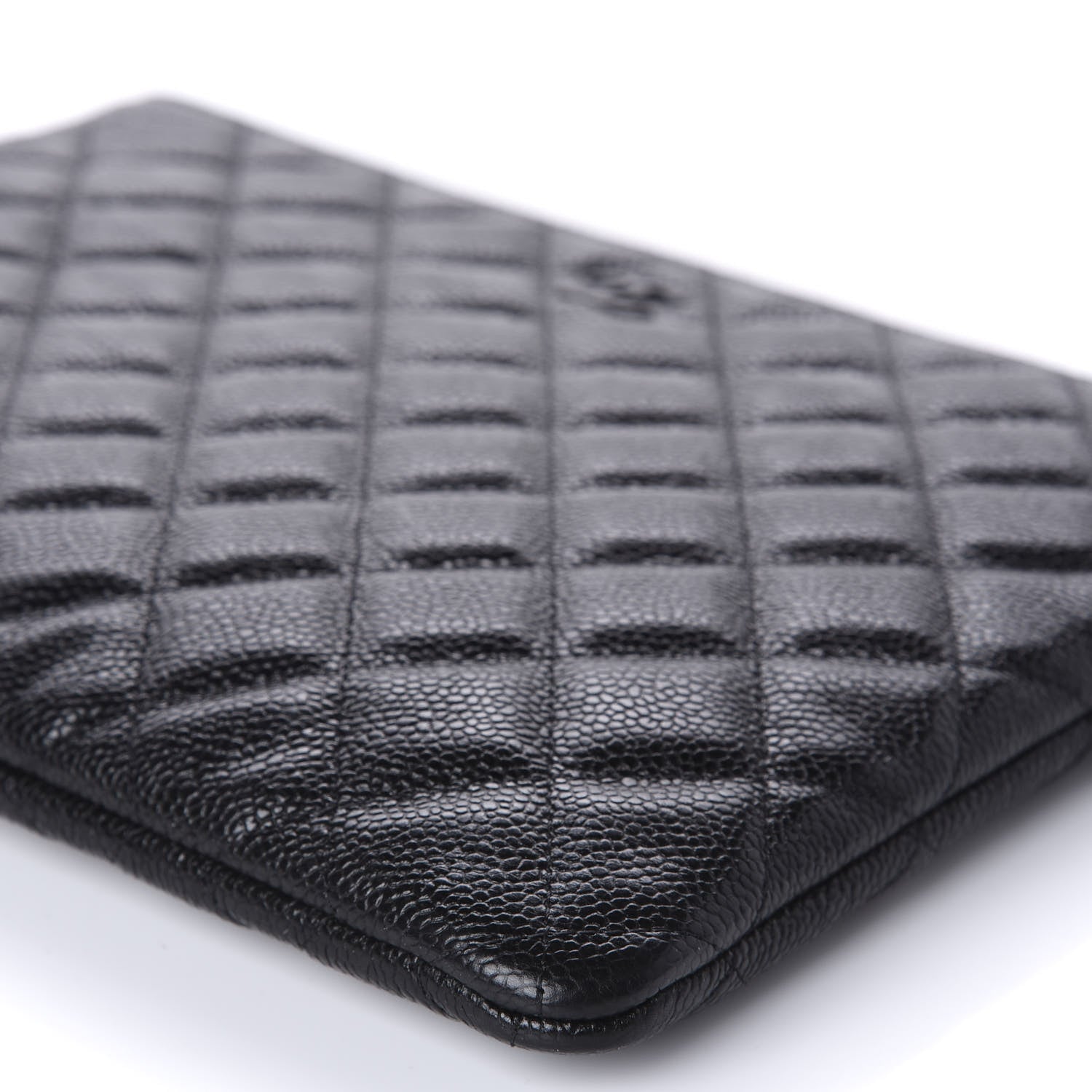 Chanel Caviar Quilted Medium Cosmetic Case Black 7 of 10