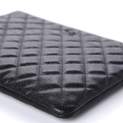 Chanel Caviar Quilted Medium Cosmetic Case Black 7 of 10
