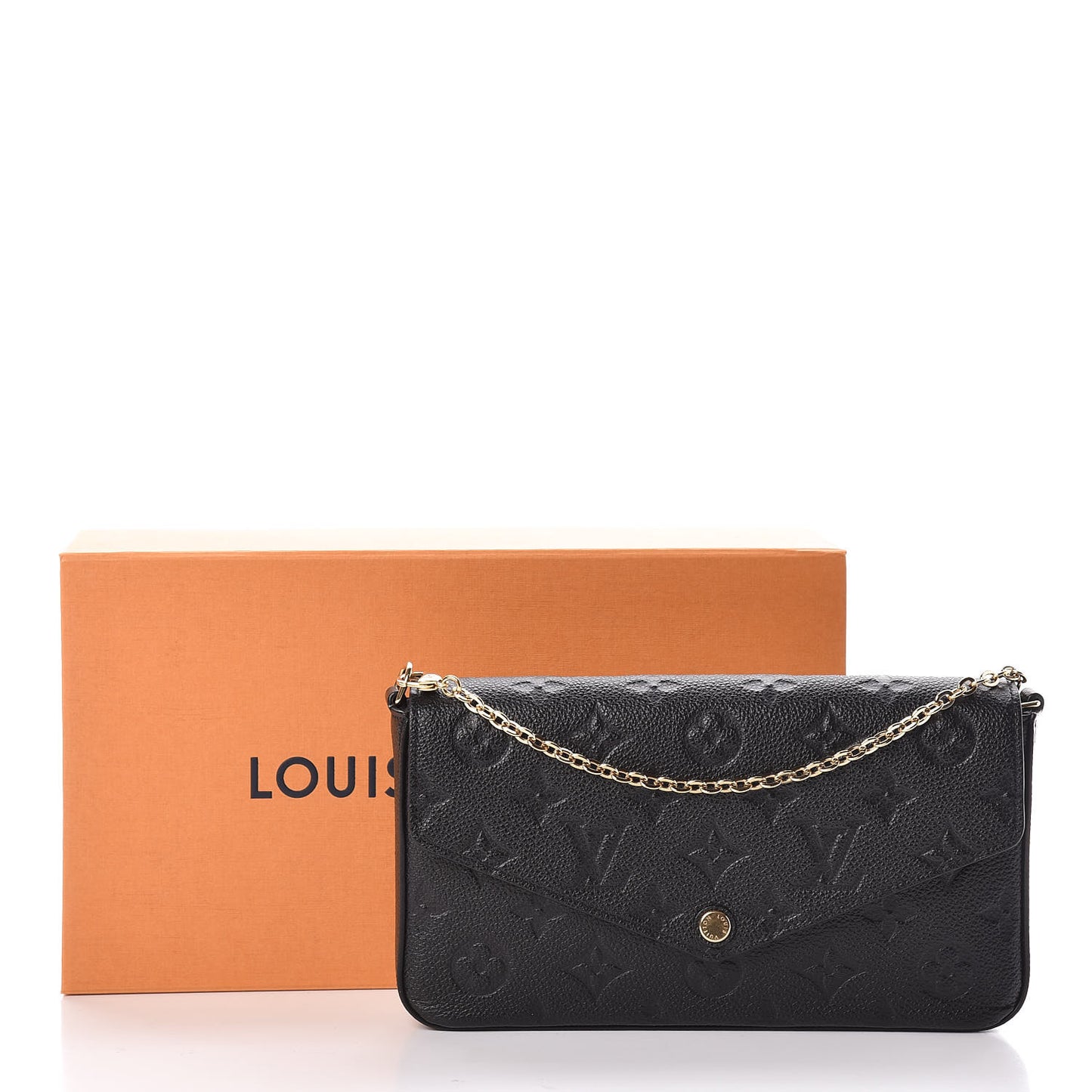 Empreinte Pochette Felicie Chain Wallet Black