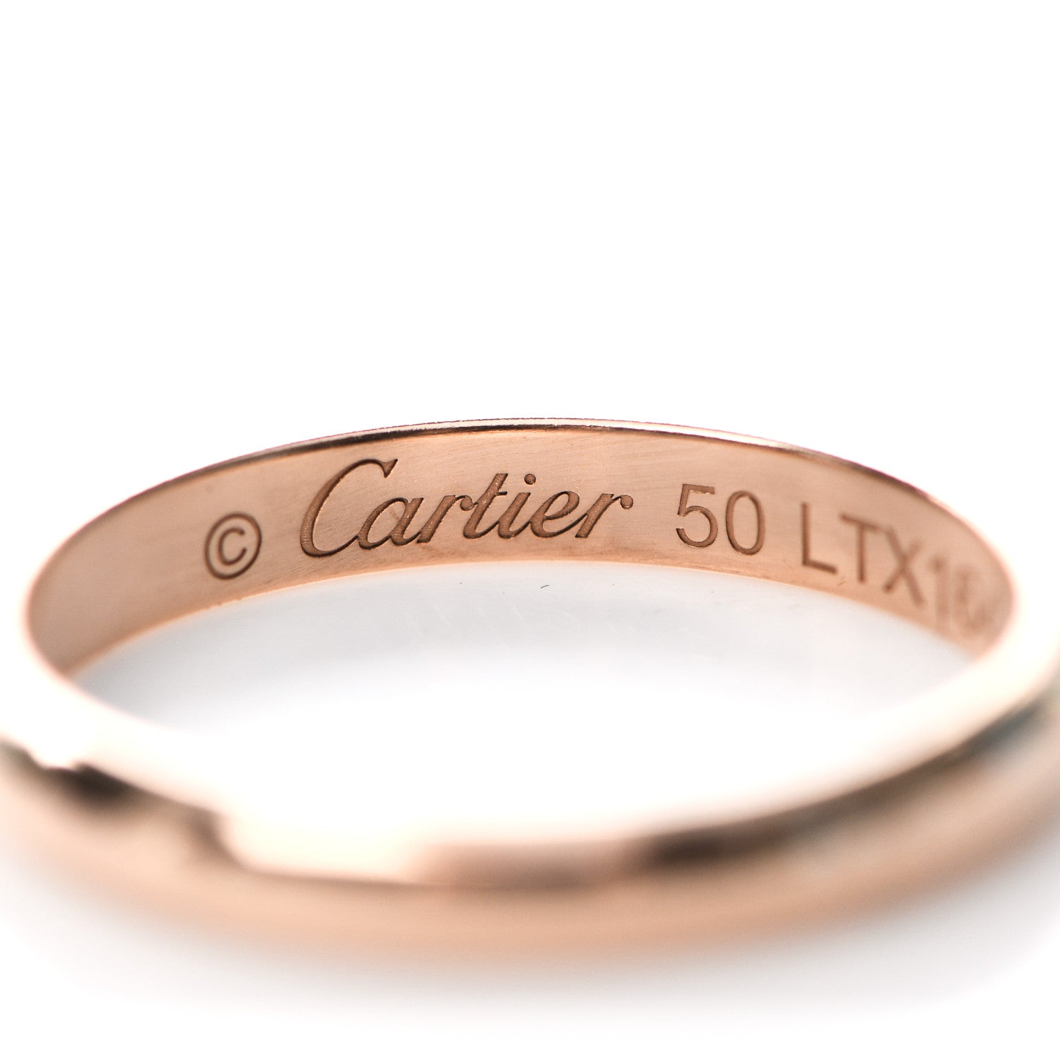 Cartier 18K Pink Gold 2.5mm 1895 Wedding Band Ring 50 5.25 4 of 7