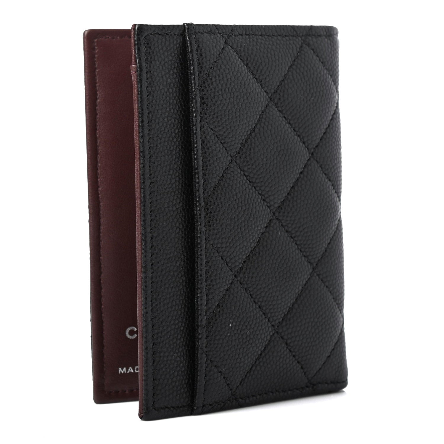 Chanel Caviar Quilted Card Holder Wallet Black 2 of 4