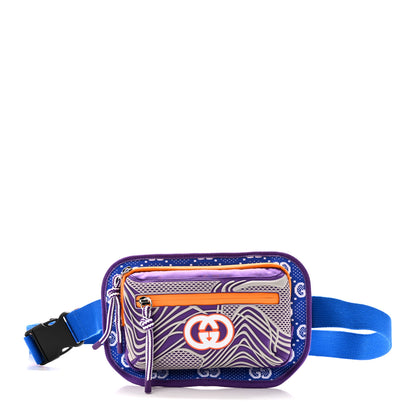 Gucci Jersey GG Monogram All Over Sporty Belt Bag Grey White Multicolor 1 of 10