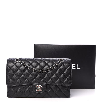 Chanel Caviar Quilted Medium Double Flap Black 9 of 9