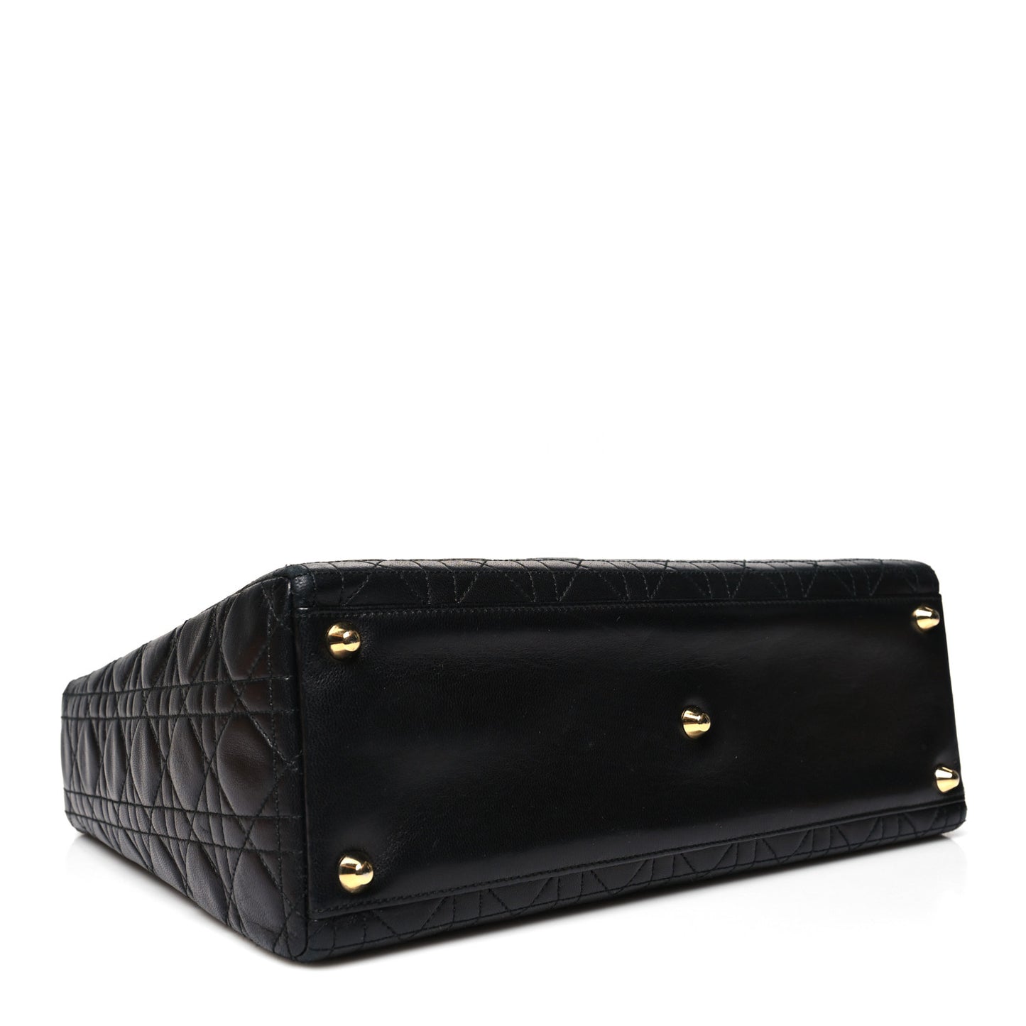 Lambskin Cannage Large Lady Dior Black