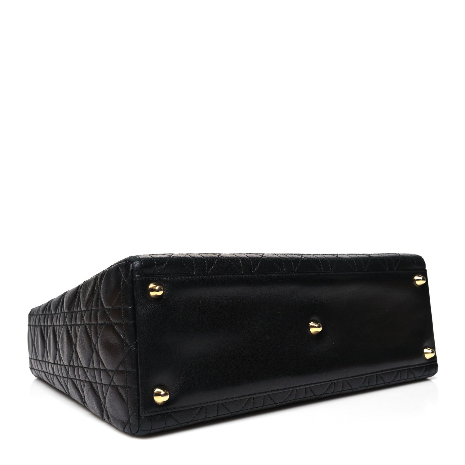 Christian Dior Lambskin Cannage Large Lady Dior Black 4 of 12