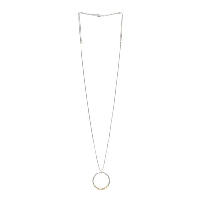 David Yurman Sterling Silver 18K Yellow Gold Diamond Helena Necklace 3 of 4