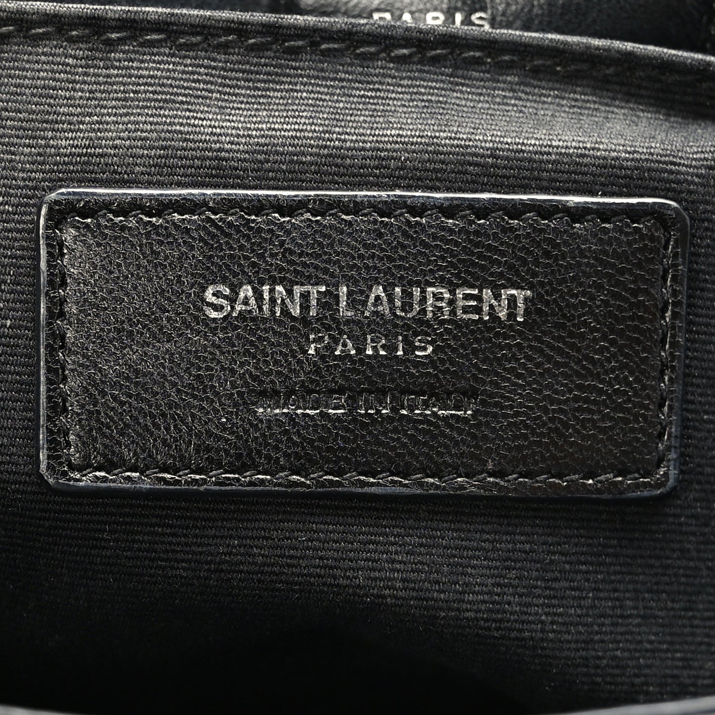 Calfskin Y Quilted Monogram Loulou Flap Bag Black