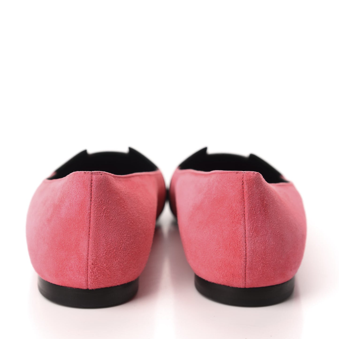 Velvet Goatskin Patent Epsom Nice Ballerina Flats 38 Fuchsia Black