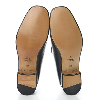 Gucci Goatskin Mens Horsebit Loafers 10.5 Black 8 of 9