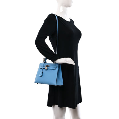Hermes Epsom Kelly Sellier 25 Celeste 2 of 10