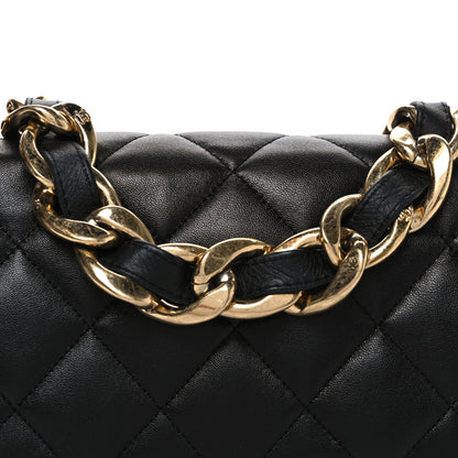 Chanel Lambskin Quilted Large CC Funky Town Flap Black 8 of 10