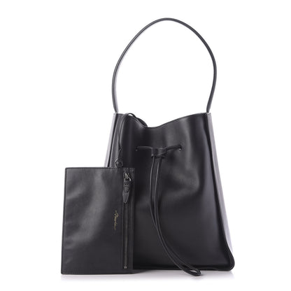 3.1 Phillip Lim 3.1 Smooth Calfskin Large Soleil Bucket Bag Black 1 of 8