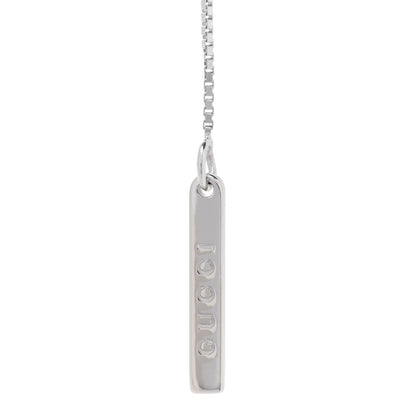 Gucci 18K White Gold 20mm Lariat Necklace 4 of 7