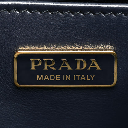 Prada Jacquard Saffiano Triangolo Symbole Embroidered Micro Tote Baltico Talco 6 of 7