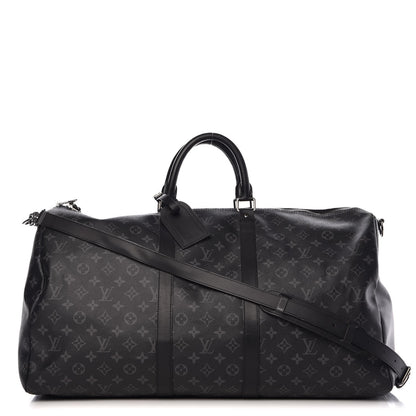 Louis Vuitton Monogram Eclipse Keepall Bandouliere 55 1 of 8