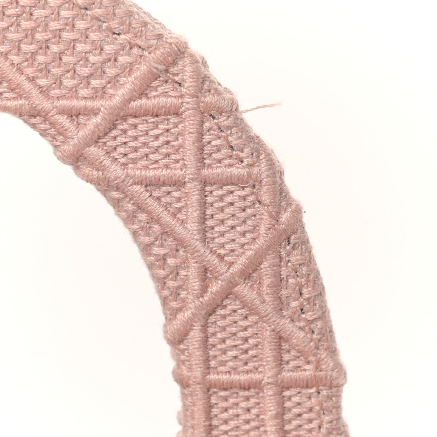 Canvas Embroidered Cannage Medium Lady D-Lite Pink
