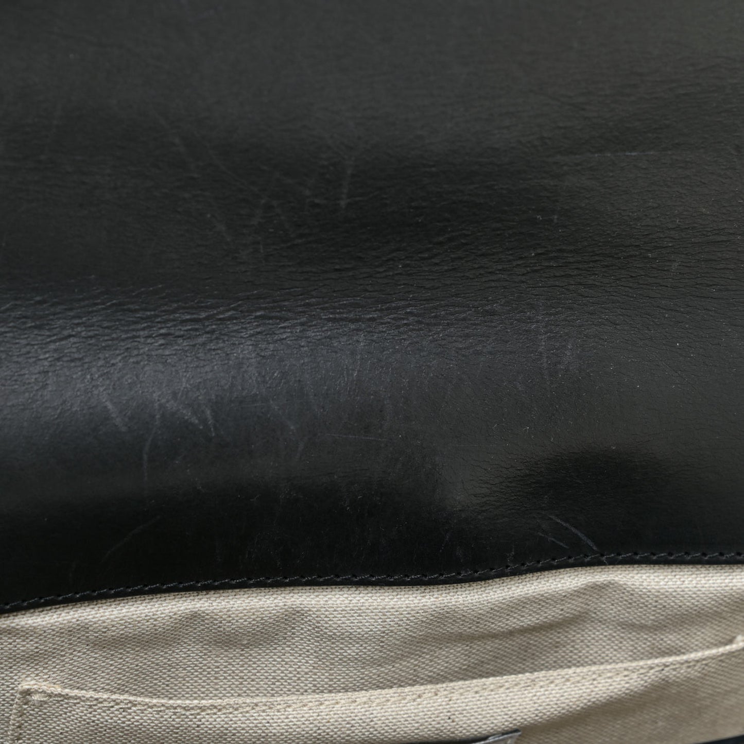 Calfskin Saddle Crossbody Bag Black
